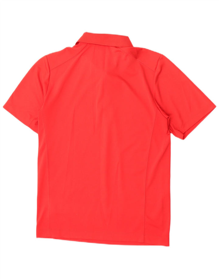 Tricou polo Nike Dri Fit pentru bărbați, poliester roșu mic