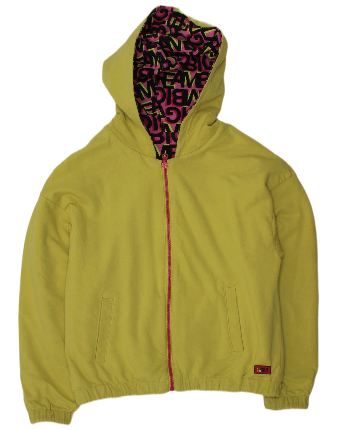 Jachetă reversibilă VINTAGE pentru fete, cu glugă, 11-12 ani, bumbac roz