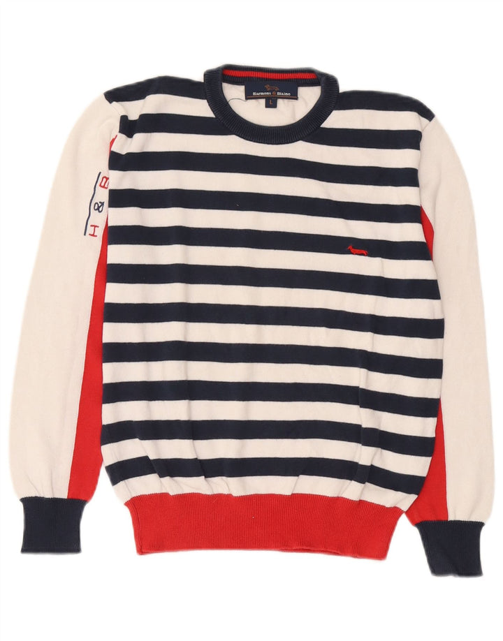 Pulover Harmont & Blaine pentru femei cu decolteu triplu UK 14 mare, multicolor