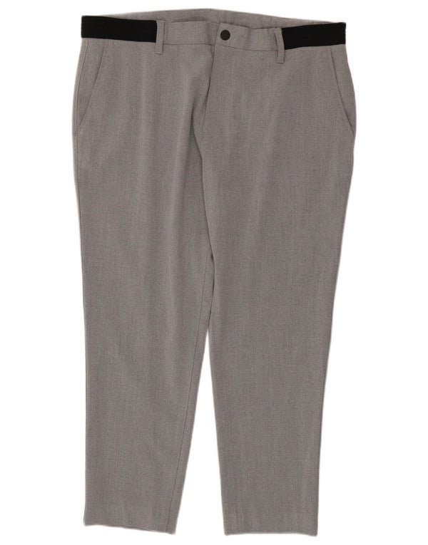 Pantaloni tăiați pentru bărbați Zara XL W34 L25 Gri Colorblock