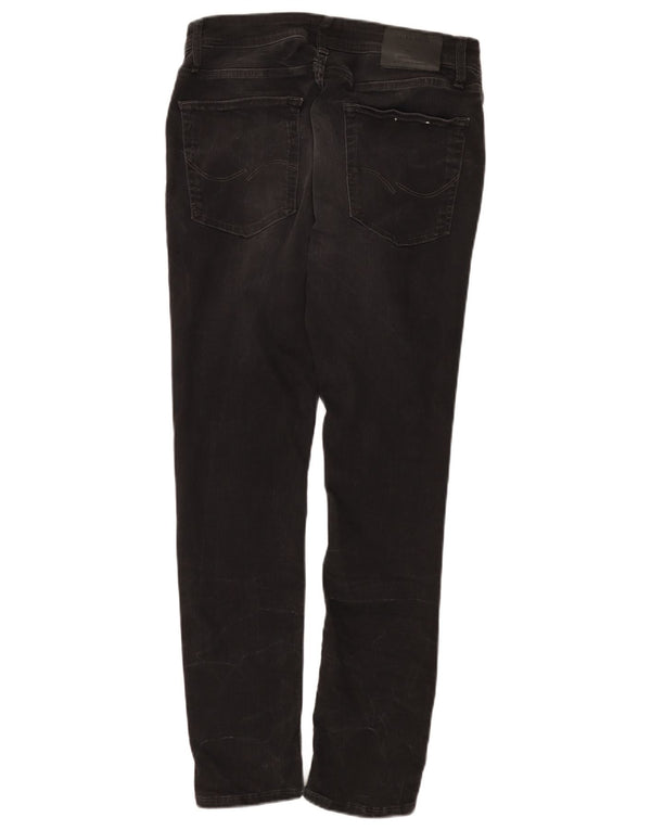 Jack & Jones Mens Slim Jeans W34 L30 Black Cotton