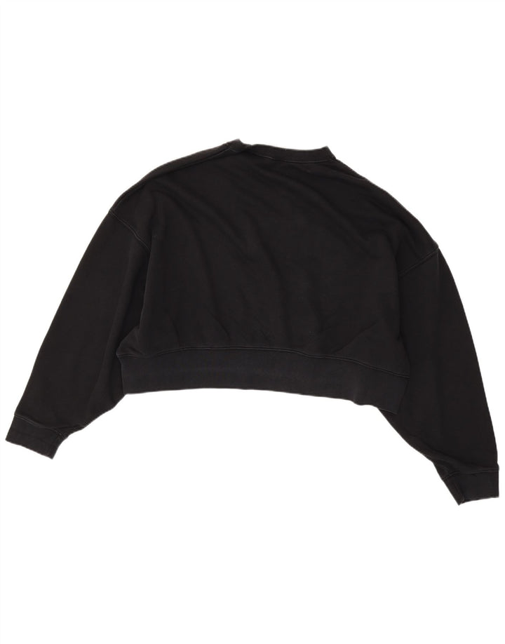 Pulover NIKE Crop Oversized pentru femei UK 14 Bumbac mediu negru