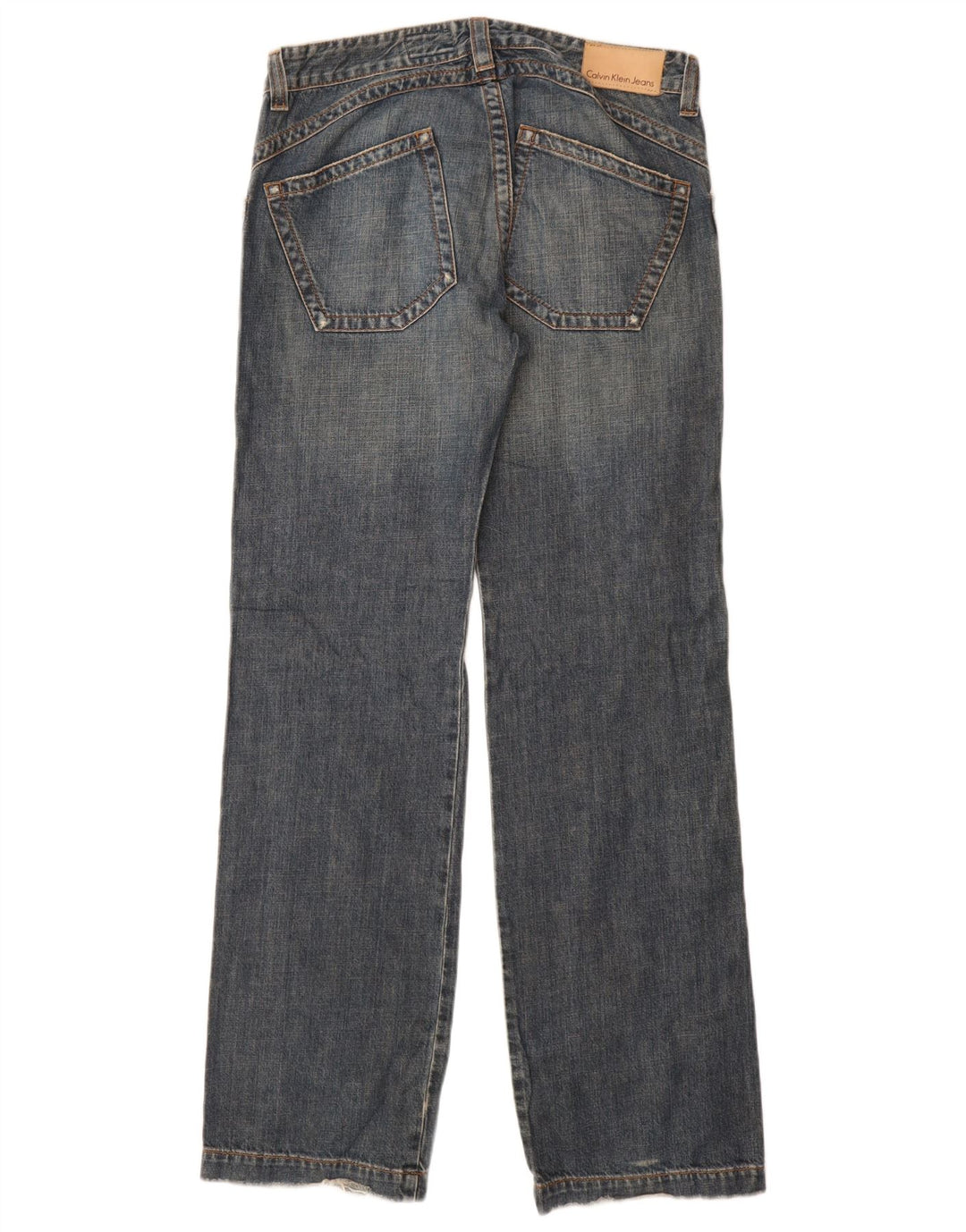 Blugi drepti pentru femei CALVIN KLEIN W32 L34 Bumbac albastru