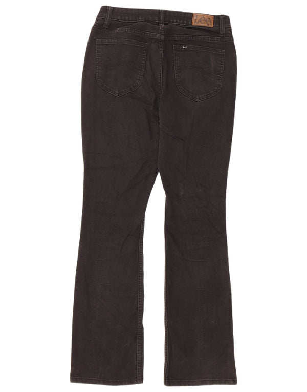 Blugi Lee pentru femei, cu talie medie, cu talie regulată, cu bootcut US 8 Medium W28 L29 Negri
