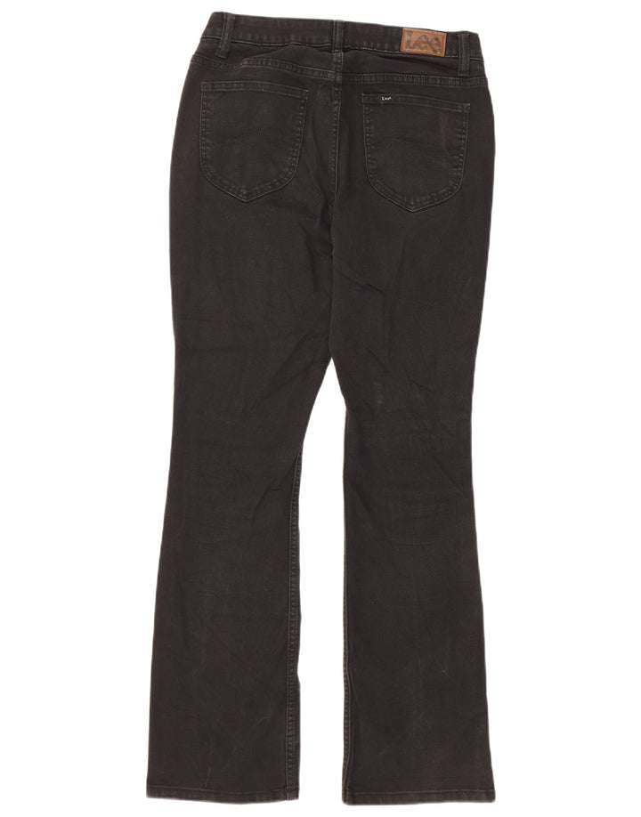 Blugi Lee pentru femei, cu talie medie, cu talie regulată, cu bootcut US 8 Medium W28 L29 Negri