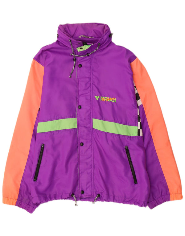 Jachetă de ploaie Brugi pentru bărbați UK 44 2XL Violet Poliester color bloc
