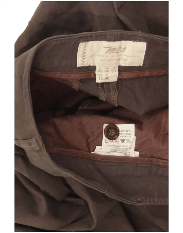 Marlboro Classics Pantaloni casual pentru femei UK 12 Medium W30 L28 Gri Bumbac