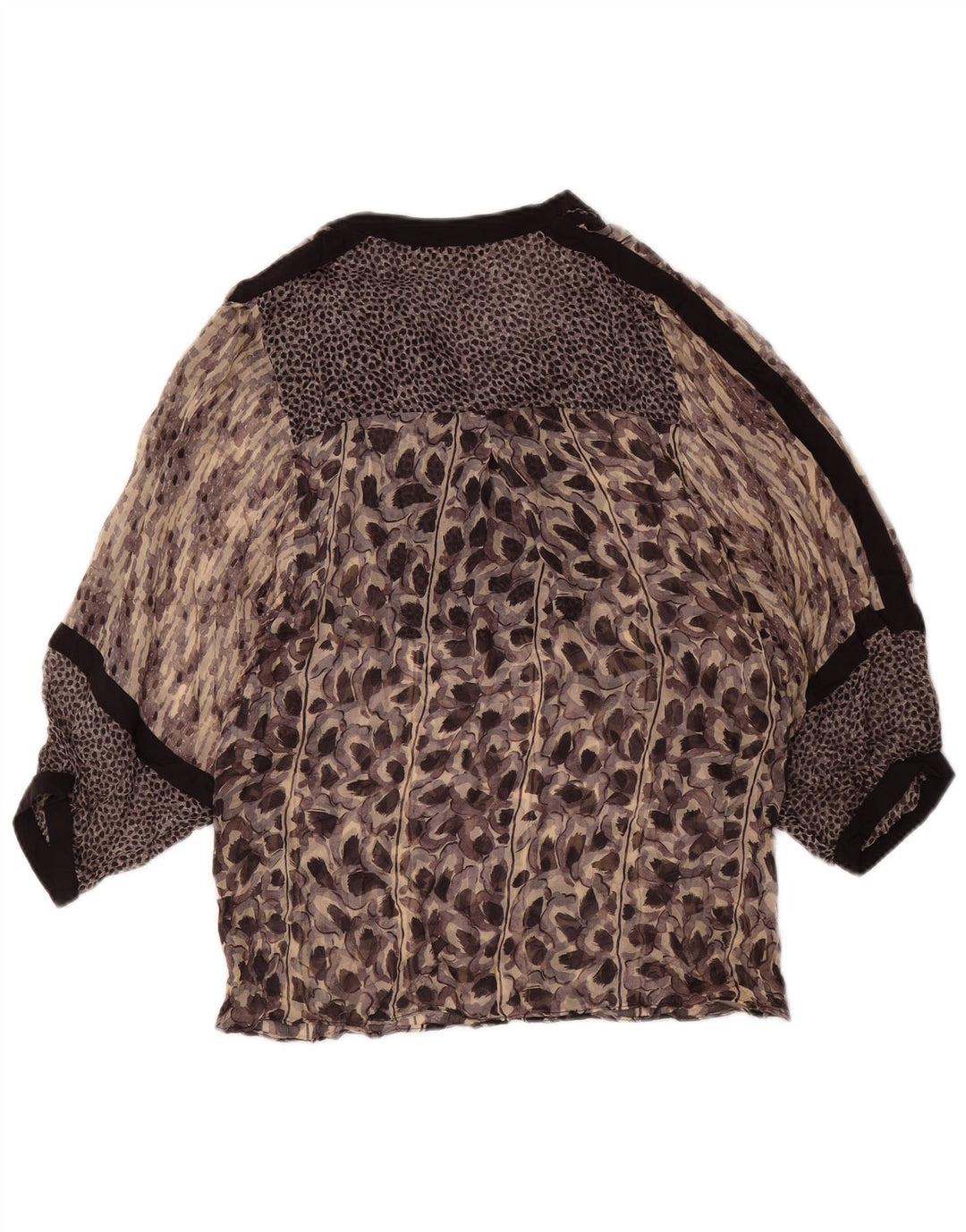 Bluză pentru femei Zara cu mâneci 3/4 UK 12 Medium Multicolor Animal Print