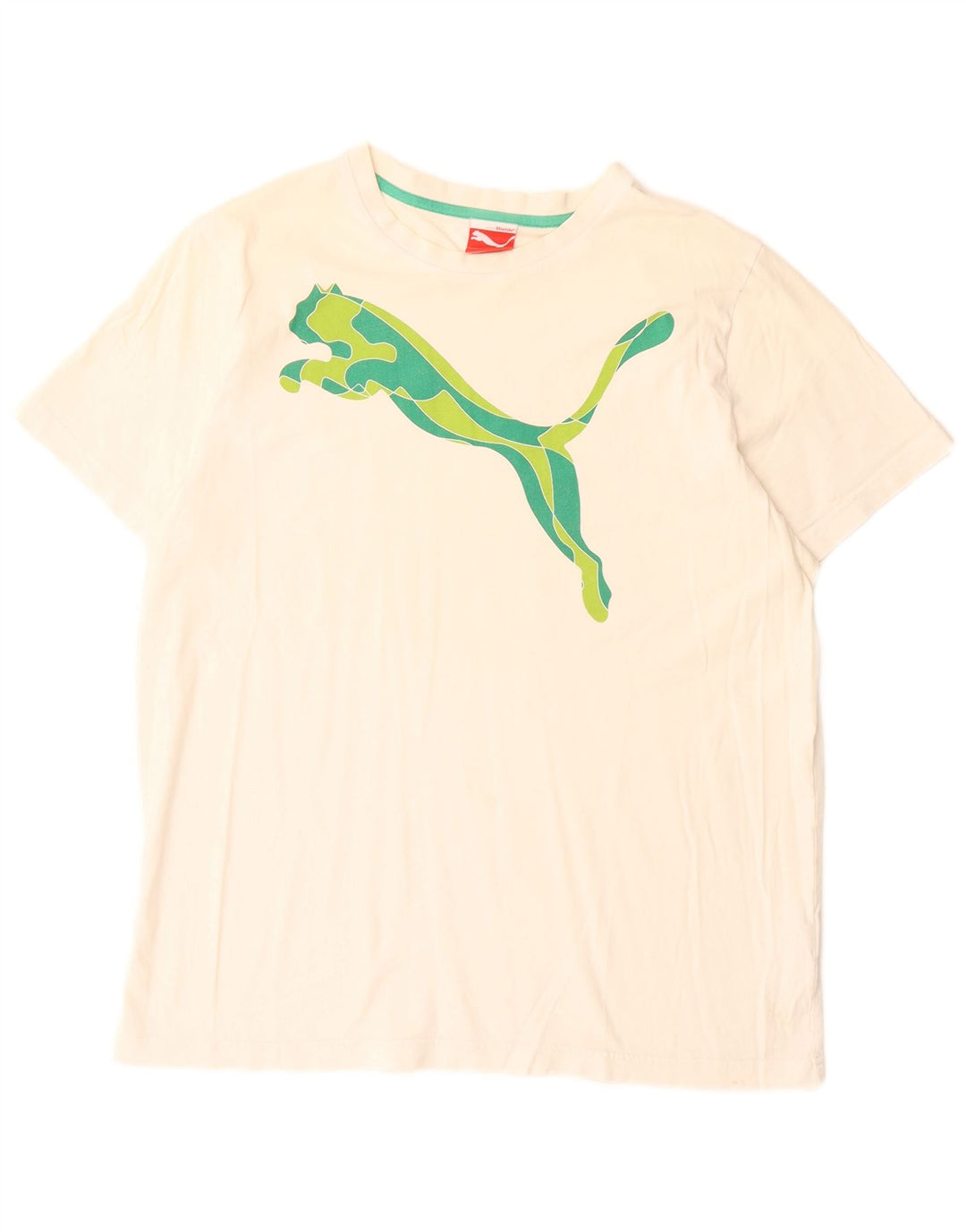 Tricou grafic Puma pentru bărbați Top mare din bumbac alb