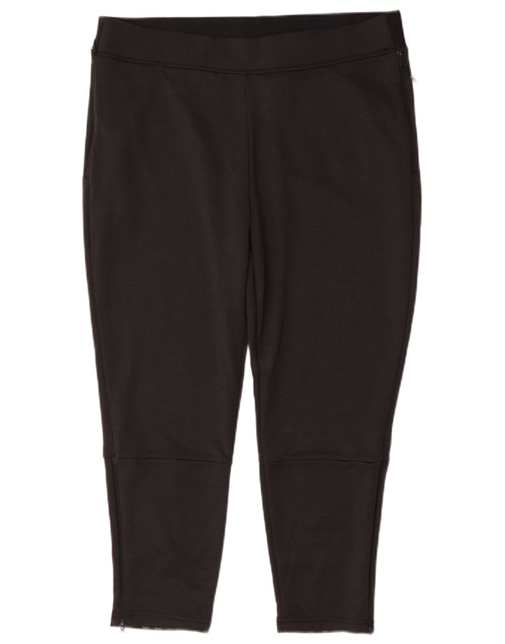 Pantaloni de trening Adidas pentru femei Marea Britanie 16/18 Poliester negru mare