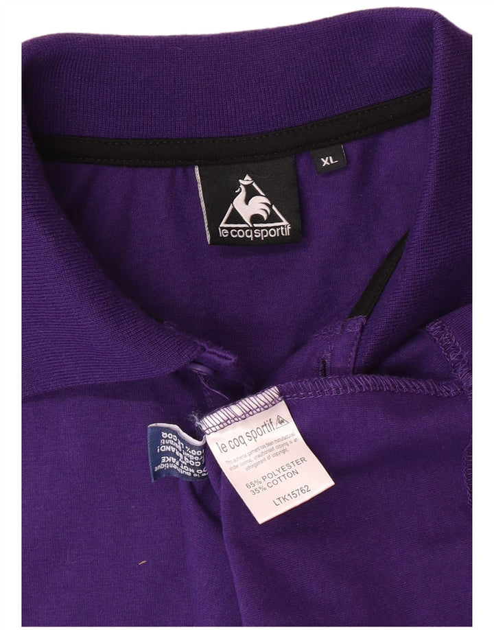 LE COQ SPORTIF Tricou polo pentru bărbați XL Poliester violet