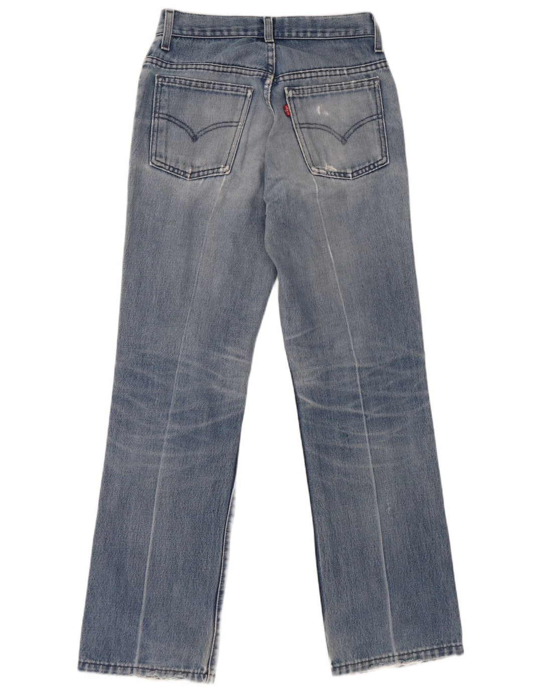Blugi drepți distressed pentru femei Levi's W28 L32 Bumbac albastru