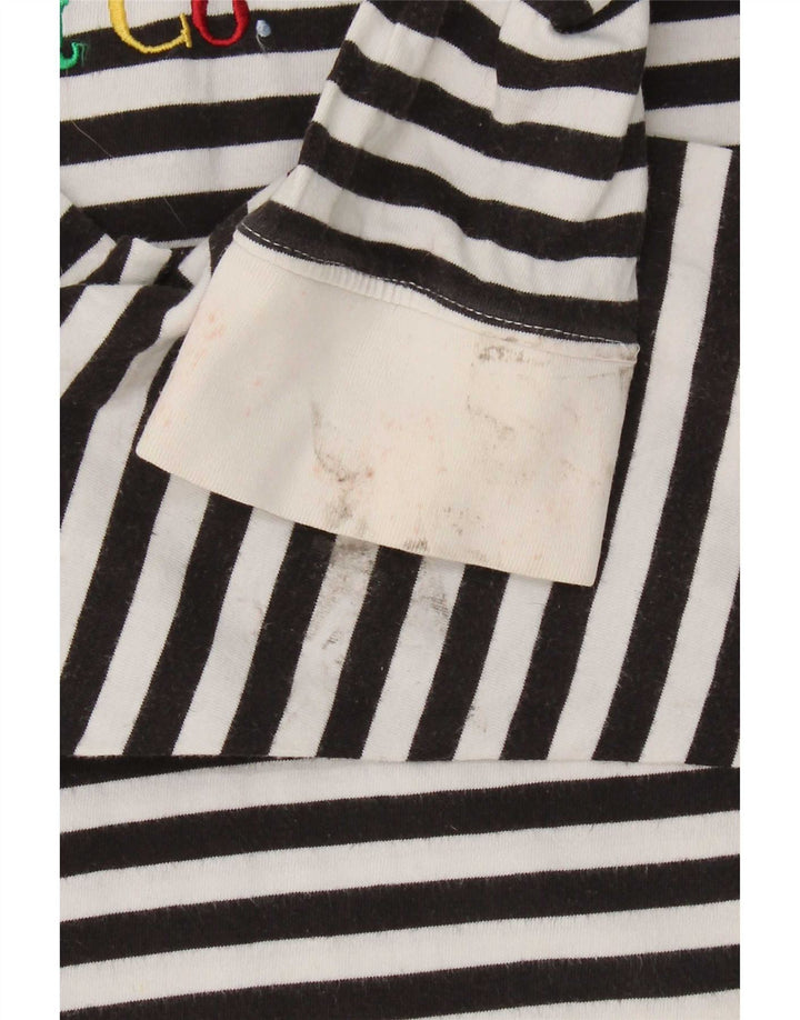 Top cu grafic supradimensionat Levi's pentru femei cu mânecă lungă UK 10, cu dungi mici, negre