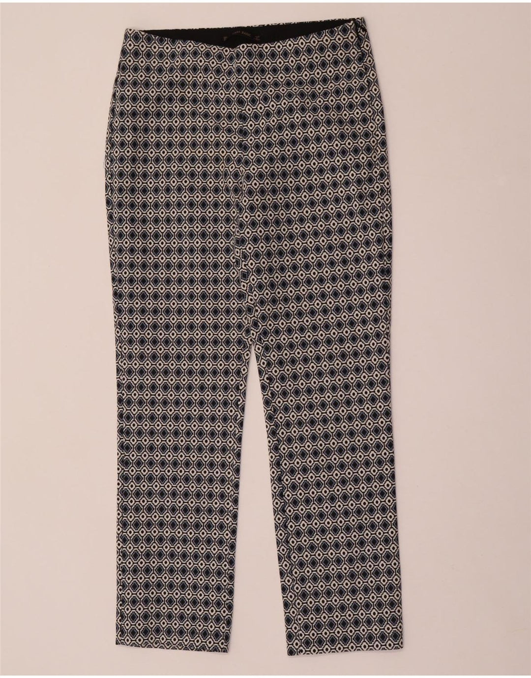 Pantaloni casual dama ZARA Mediu L28 L28 Multicolor Geometric