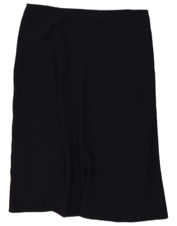 Fusta midi pentru femei Marks & Spencer UK 18 XL W40 Poliester bleumarin