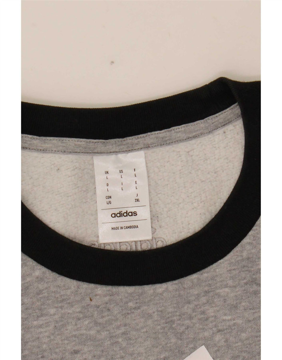 Hanorac cu grafic pentru bărbați Adidas Jumper mare, gri, bloc de culoare