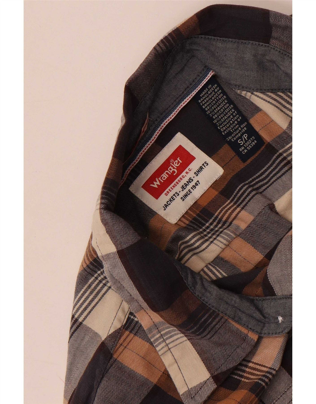Cămașă din flanel pentru bărbați Wrangler, bumbac cu carouri multicolore
