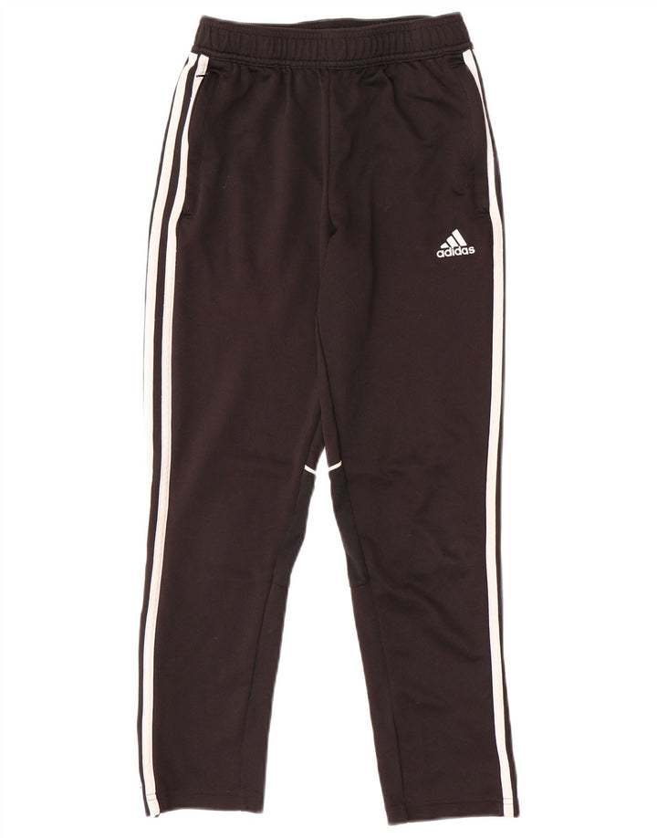 Pantaloni de trening ADIDAS pentru baieti 11-12 ani poliester negru