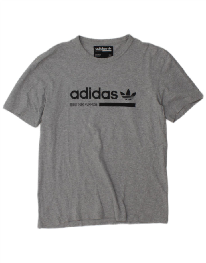 Tricou grafic pentru bărbați Adidas Top mic gri