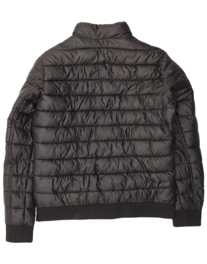 JACK WILLS Jachetă căptușită pentru femei UK 12 Poliester mediu negru