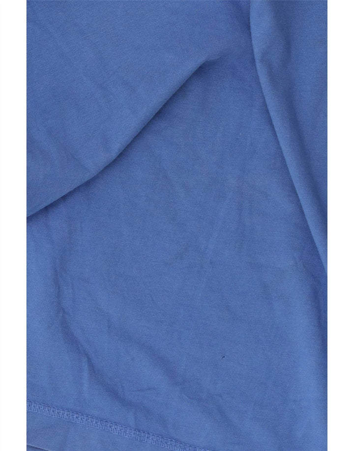 Tricou cu grafică Puma pentru bărbați Top din bumbac albastru mediu
