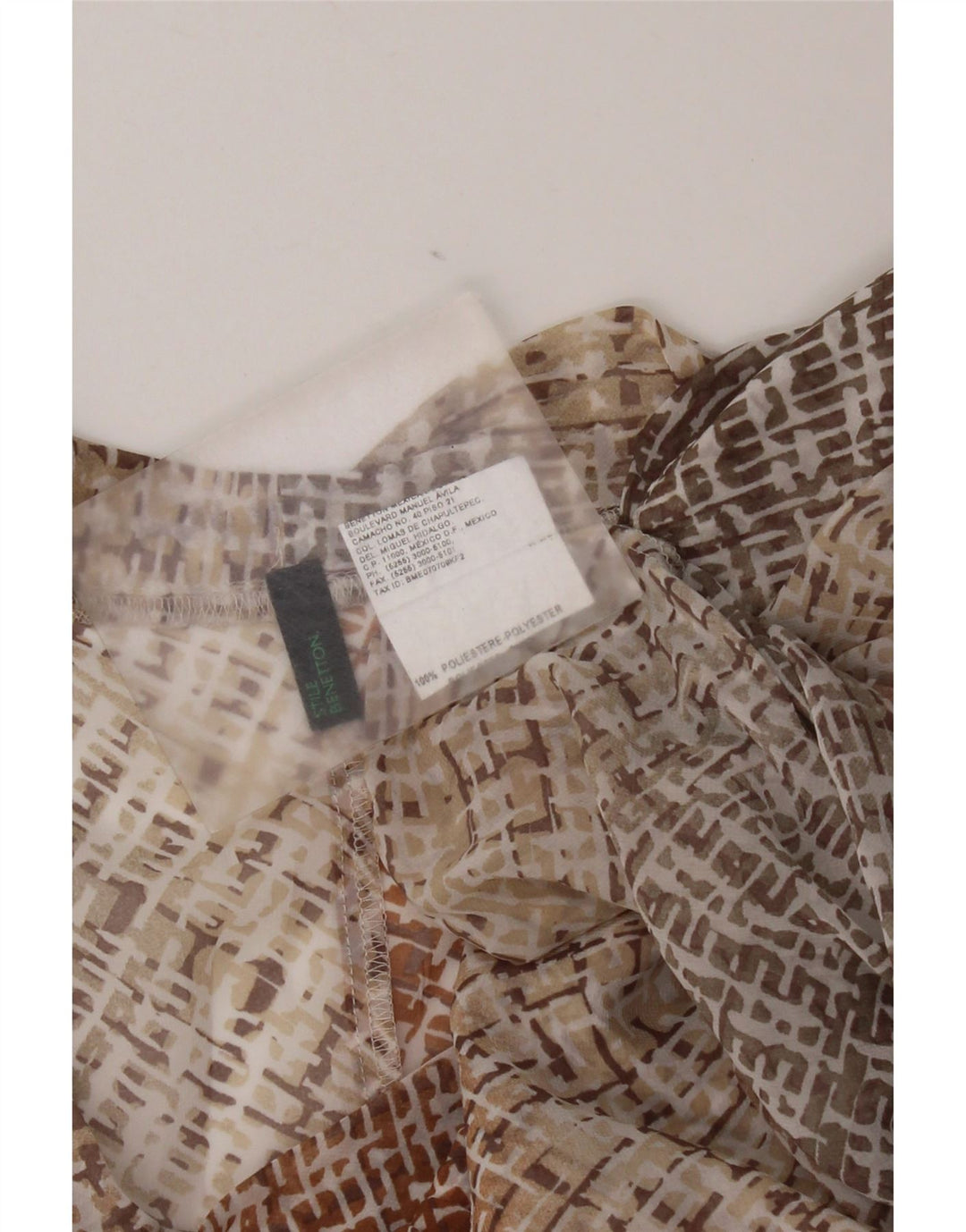 Bluză fără mâneci pentru femei Benetton UK 12 Medium Multicolor Geometric