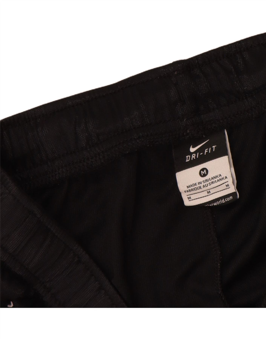 Pantaloni scurți sport Nike Dri Fit pentru bărbați, poliester cu dungi medii, negre