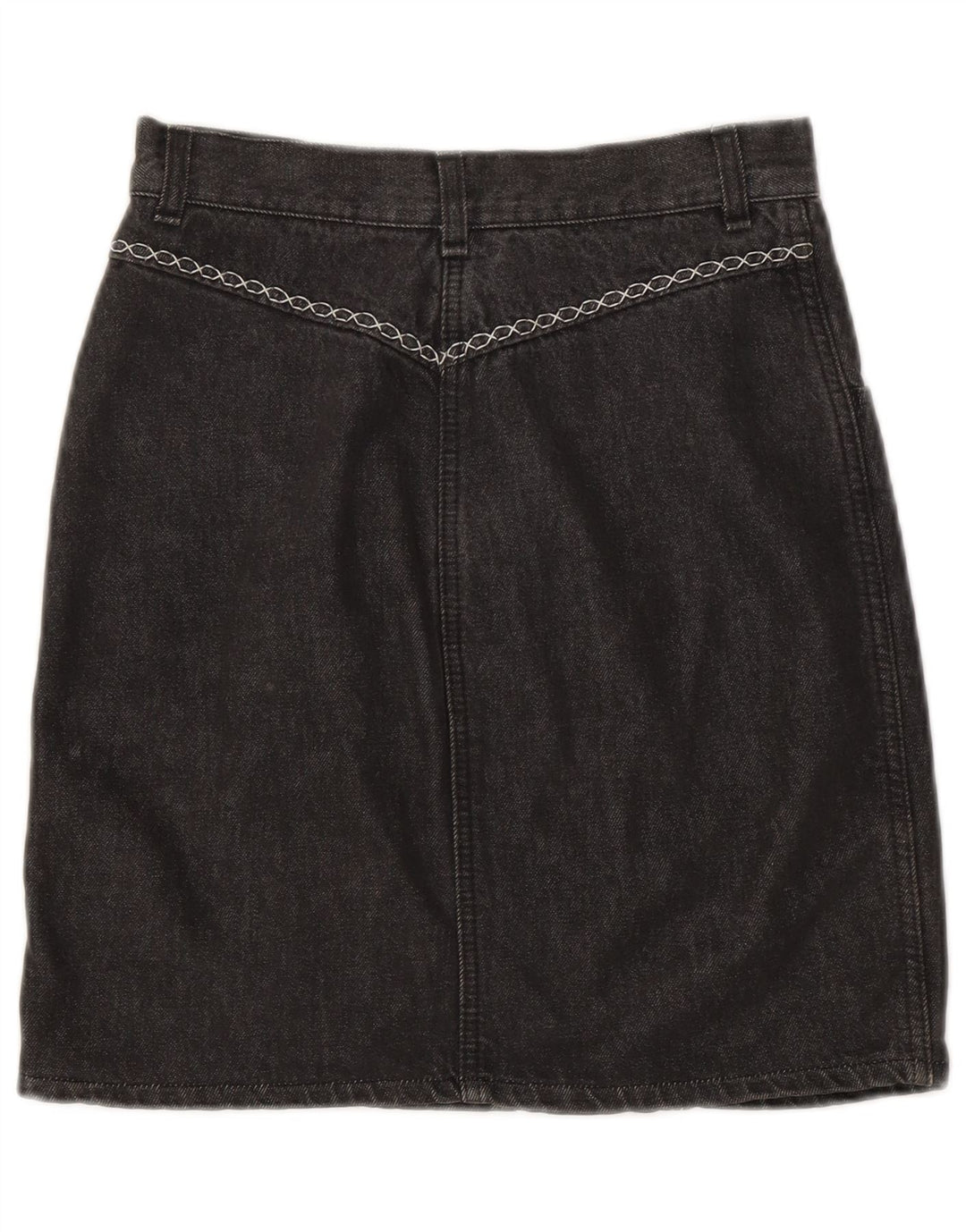 Fusta de blugi pentru femei VINTAGE W30 Gri mediu