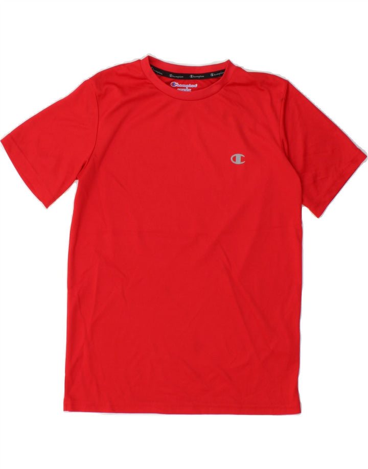 CHAMPION Boys T-Shirt Top 10-11 Years Red Polyester Vintage Champion and Second-Hand Champion from Messina Hembry 