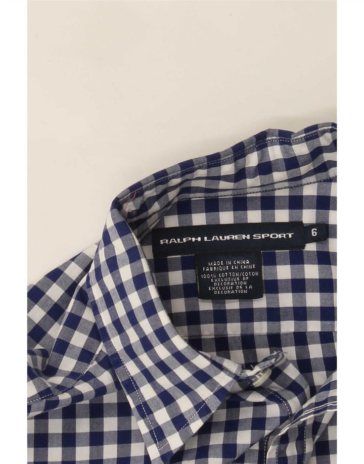 Cămașă pentru femei Ralph Lauren US 6 Medium Blue Gingham Bumbac