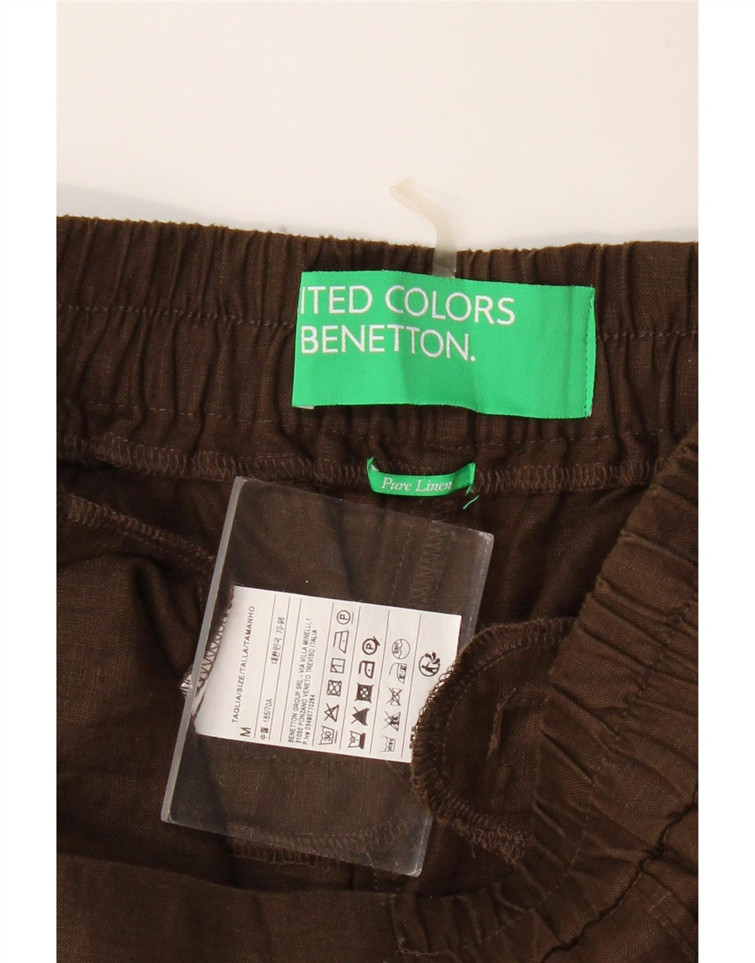 Pantaloni chino conici pentru femei BENETTON Mediu L28 L27 Maro in