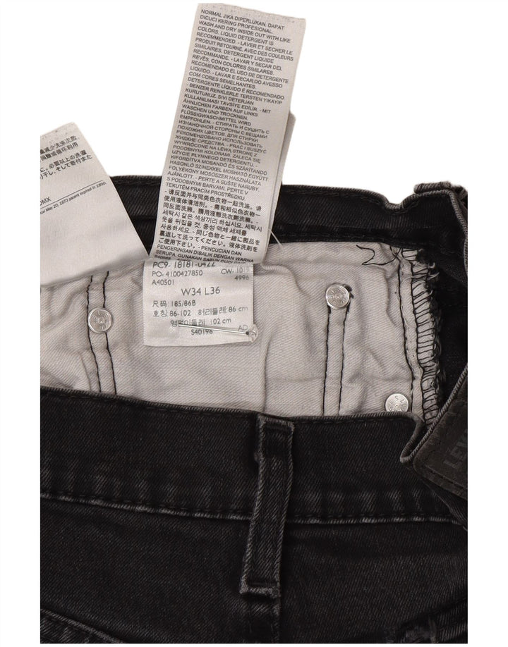 Blugi drepti pentru bărbați Levi's 541 W34 L36 bumbac gri