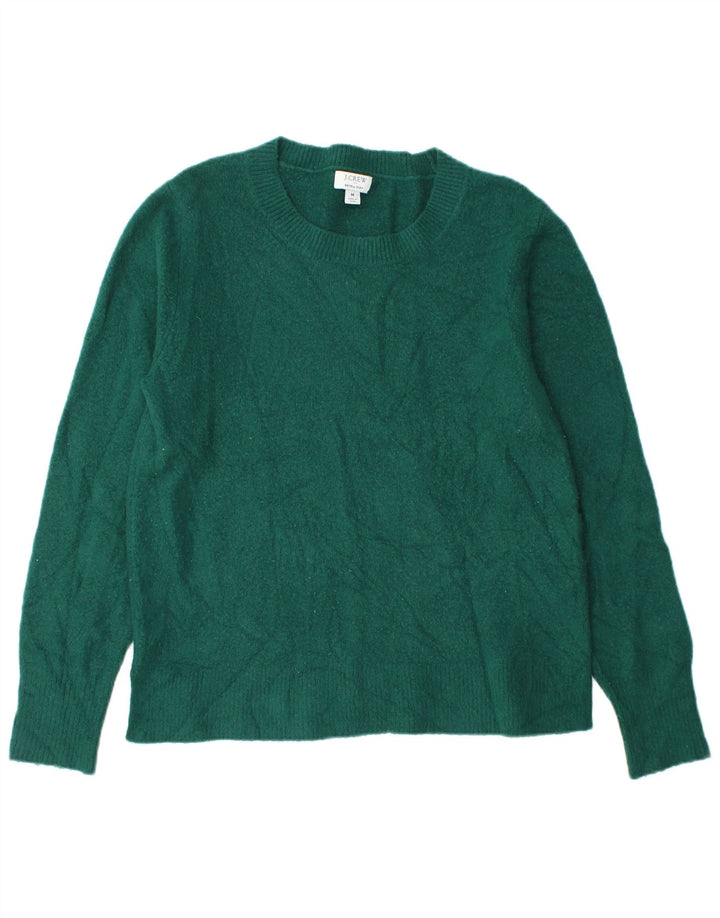 J. Crew Pulover cu decolteu rotund pentru femei UK 14 Acrilic verde mediu