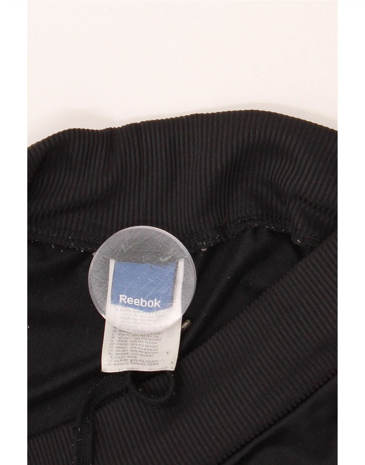 REEBOK Womens Tracksuit Trousers UK 6 XS Black Colourblock Polyester Vintage Reebok and Second-Hand Reebok from Messina Hembry 