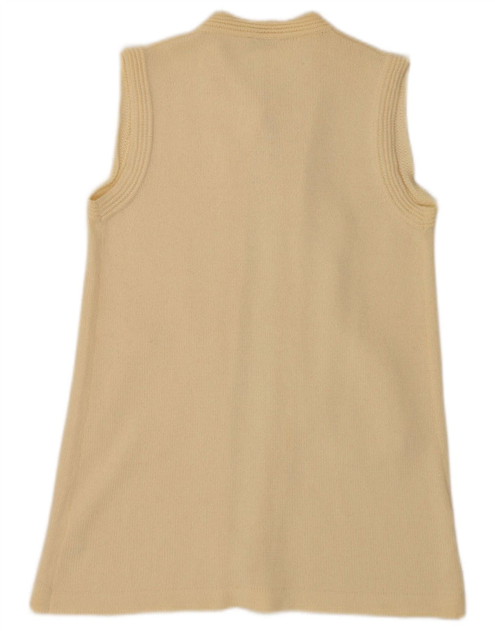 Pulover cardigan cu paragate Les Copains pentru femei UK 10 Small Off White