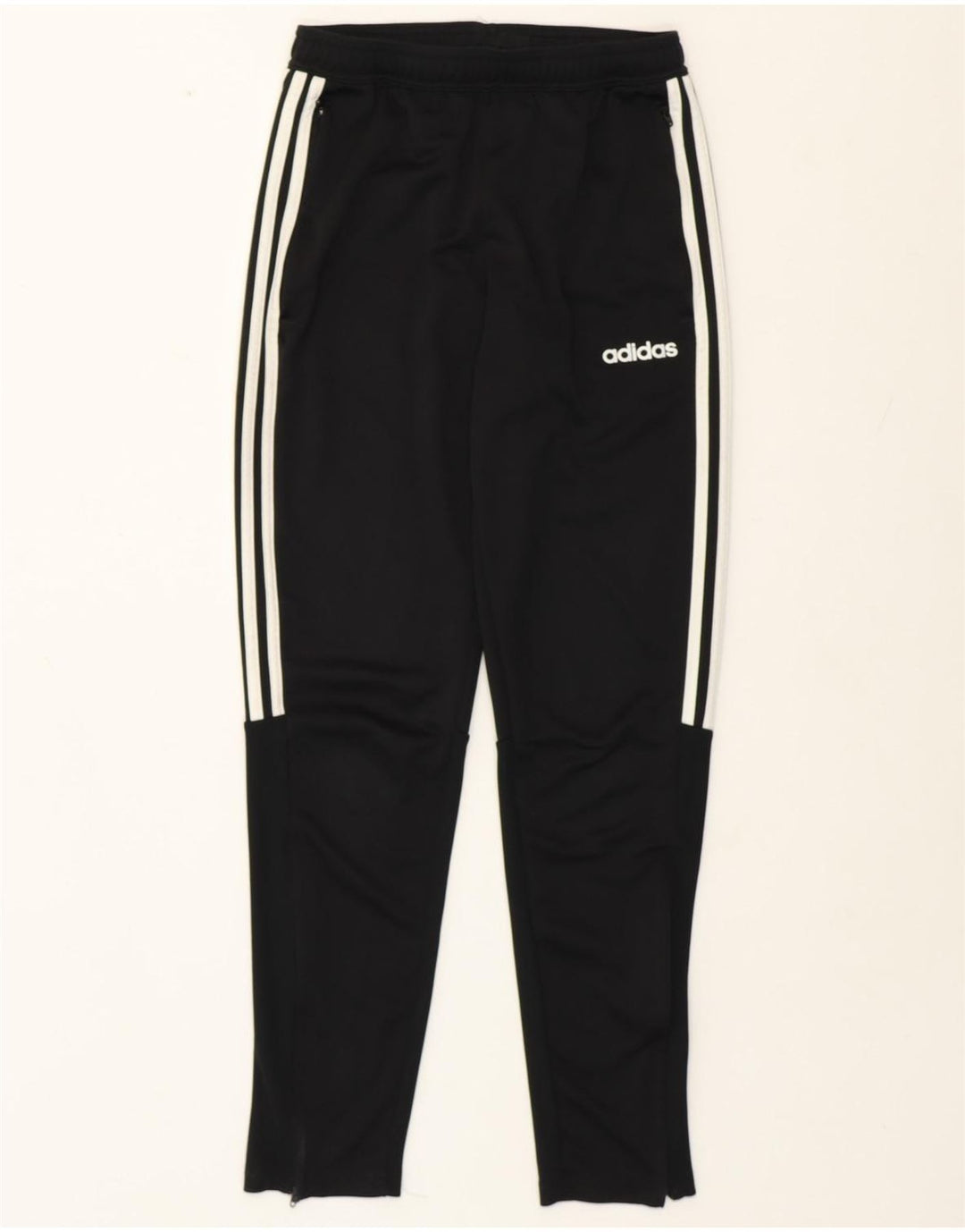 Pantaloni de trening Adidas pentru bărbați, poliester negru mic
