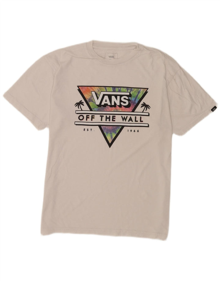 Tricou grafic Vans Classic Fit Top Bumbac alb mediu