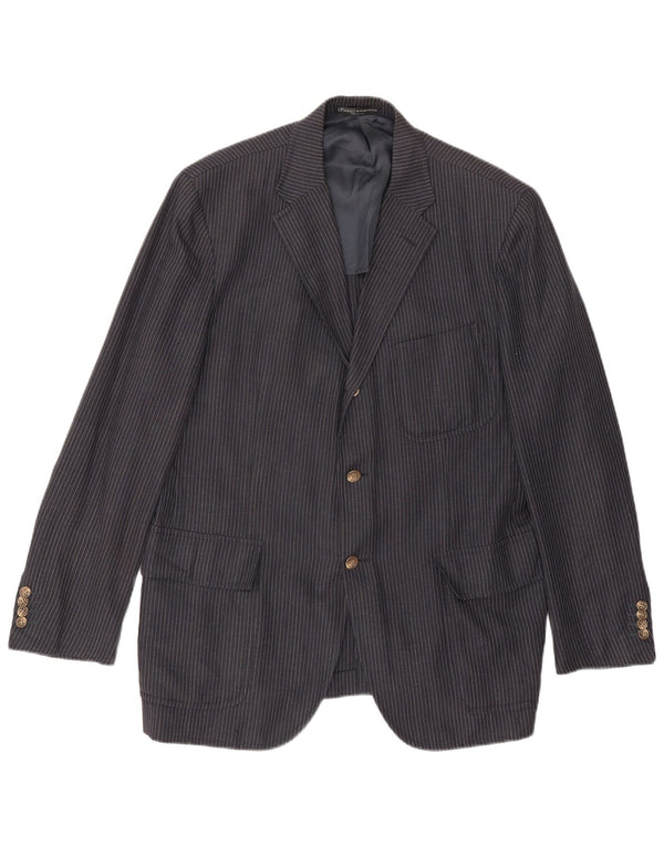 Jachetă Polo Ralph Lauren pentru bărbați IT 48 Medium Bleumarin Pinstripe