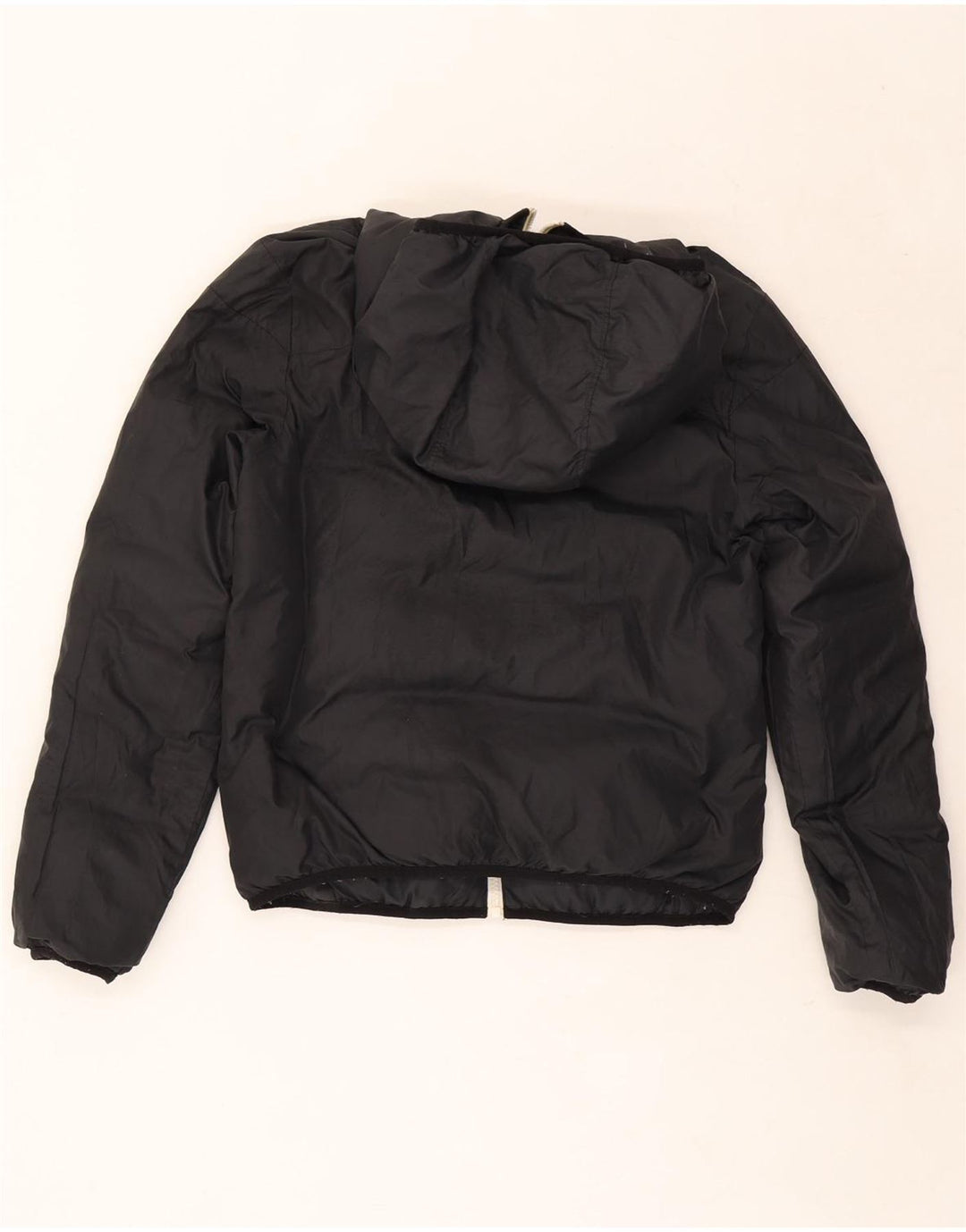 Jachetă căptușită reversibilă cu glugă supradimensionată pentru femei Nike UK 6 XS Negru