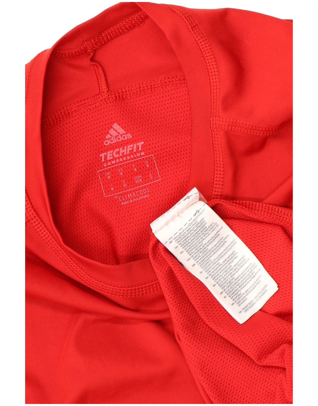 ADIDAS Climacool Top cu mânecă lungă pentru femei UK 12 Poliester roșu mediu