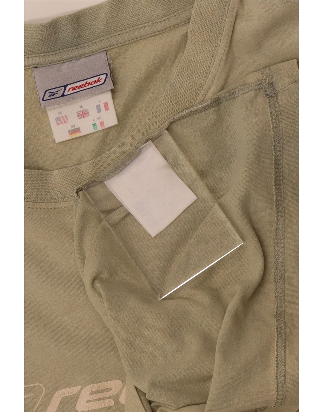 Tricou grafic REEBOK pentru bărbați Top Medium Khaki Bumbac