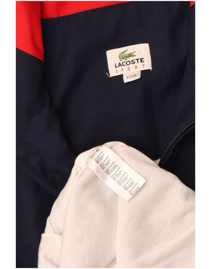 Jachetă de trening pentru bărbați Lacoste Mărimea 3, albastru bleumarin, color block