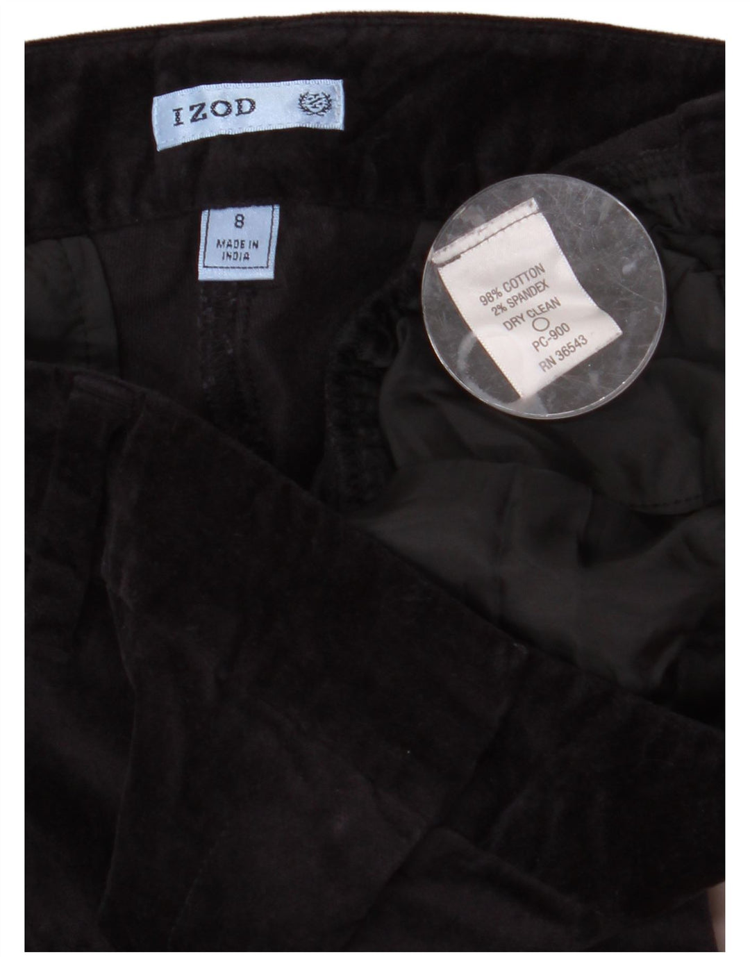 IZOD Pantaloni chino din catifea cu bootcut pentru femei US 8 Medium W32 L31 bleumarin