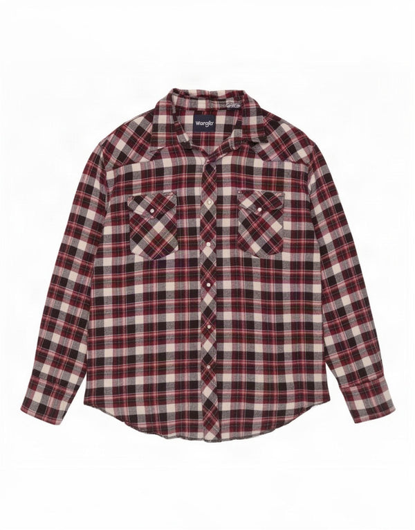 Cămașă de flanel pentru bărbați Wrangler 2XL, roșu, caroserie