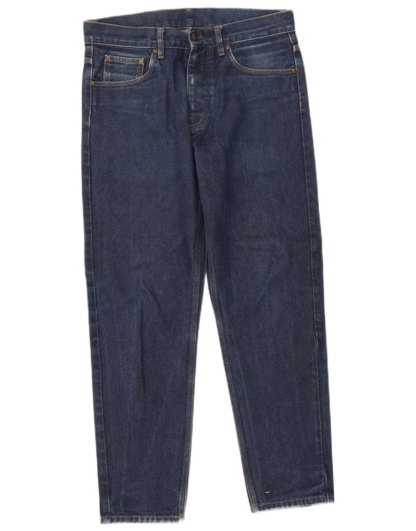 Blugi subțiri pentru bărbați Carhartt W30 L29 bumbac bleumarin