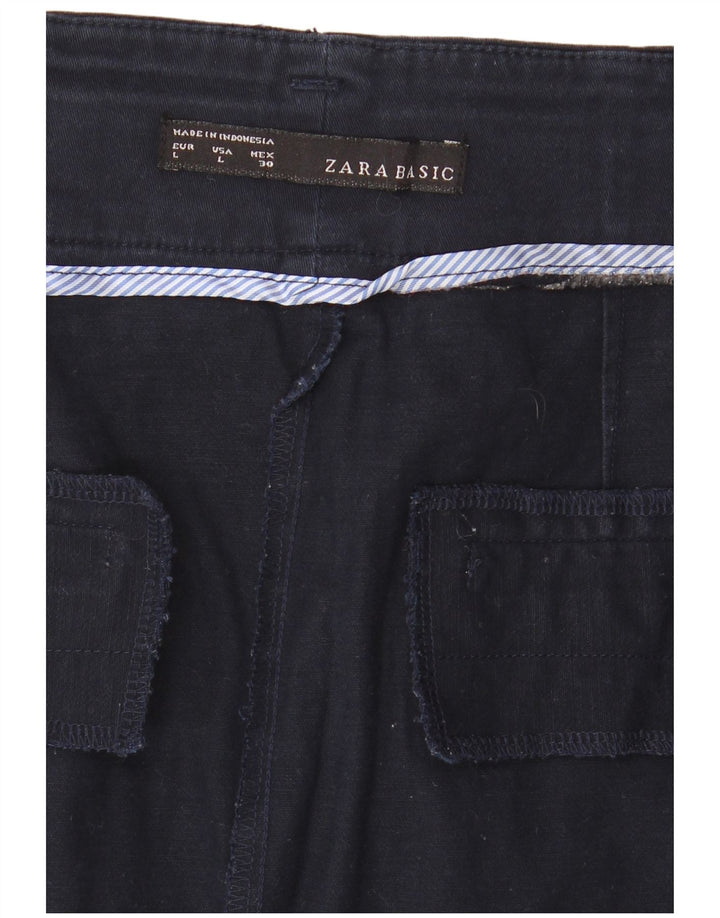 Fusta creion pentru femei Zara mare W30 bleumarin