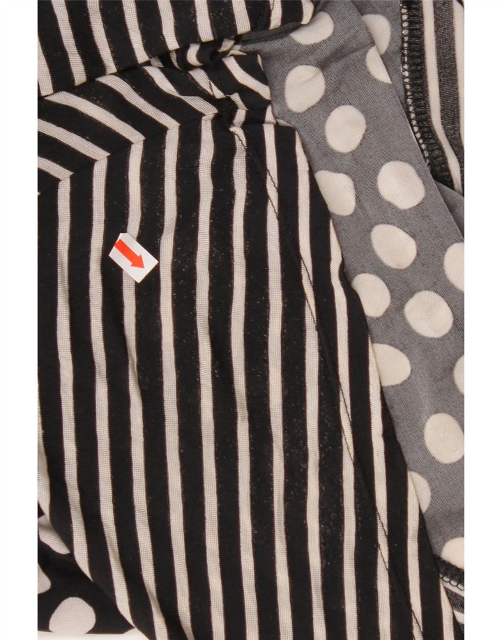 ROCCOBAROCCO Fusta midi pentru femei UK 16 Large Black Spotted Viscose