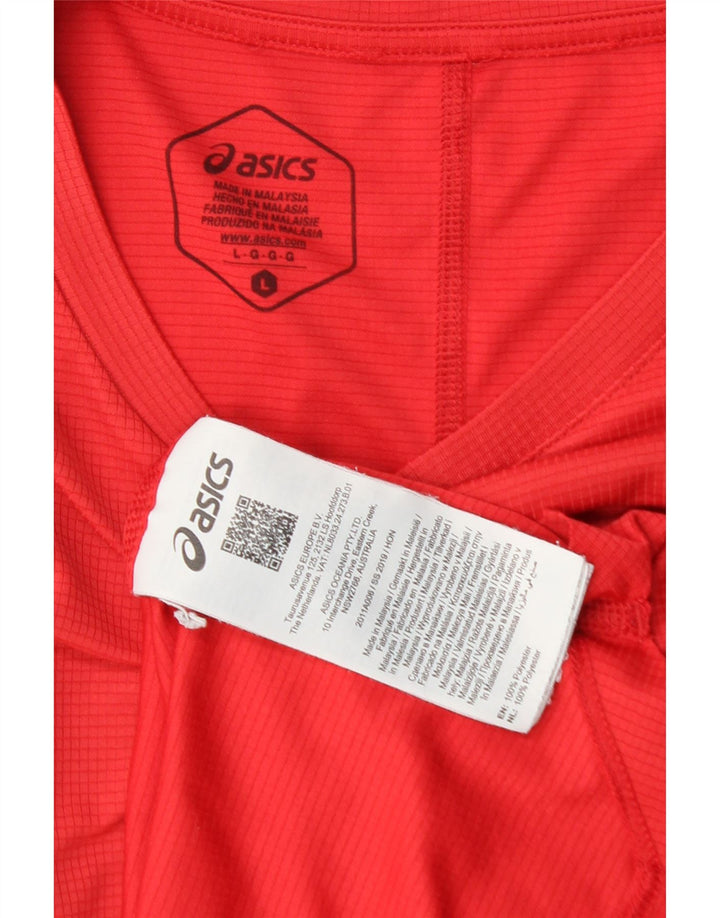 Tricou pentru bărbați Asics Top mare poliester roșu