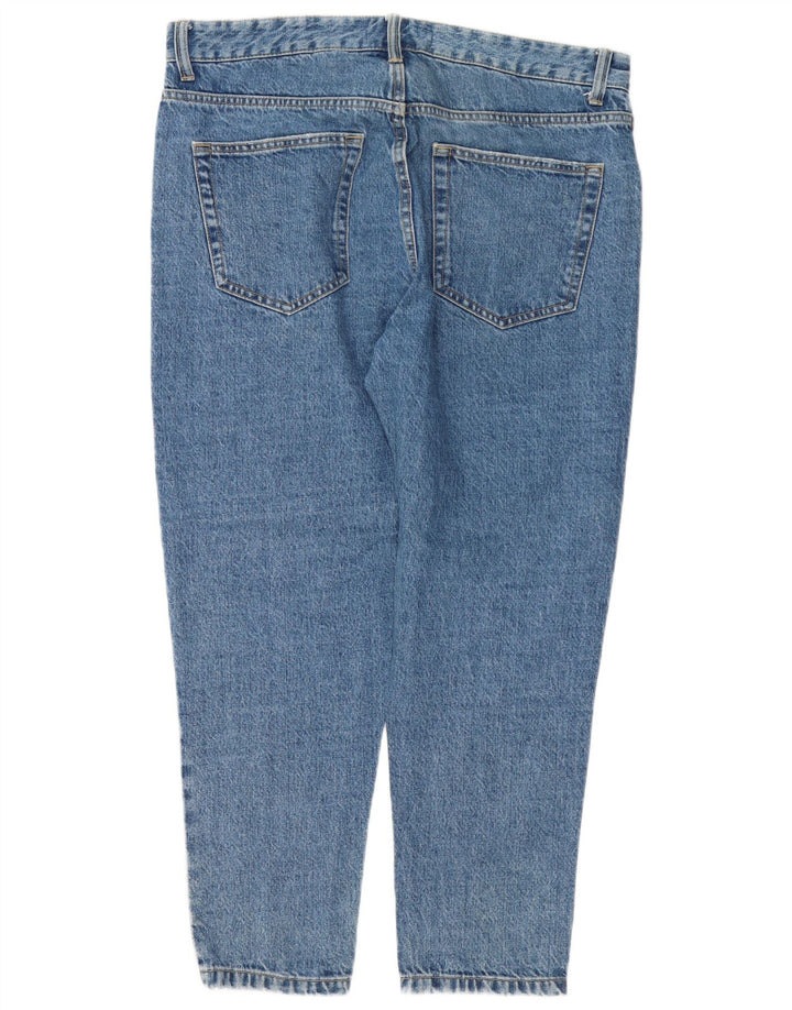 Blugi conici pentru bărbați Zara EU 44 Large W34 L27 Albastru