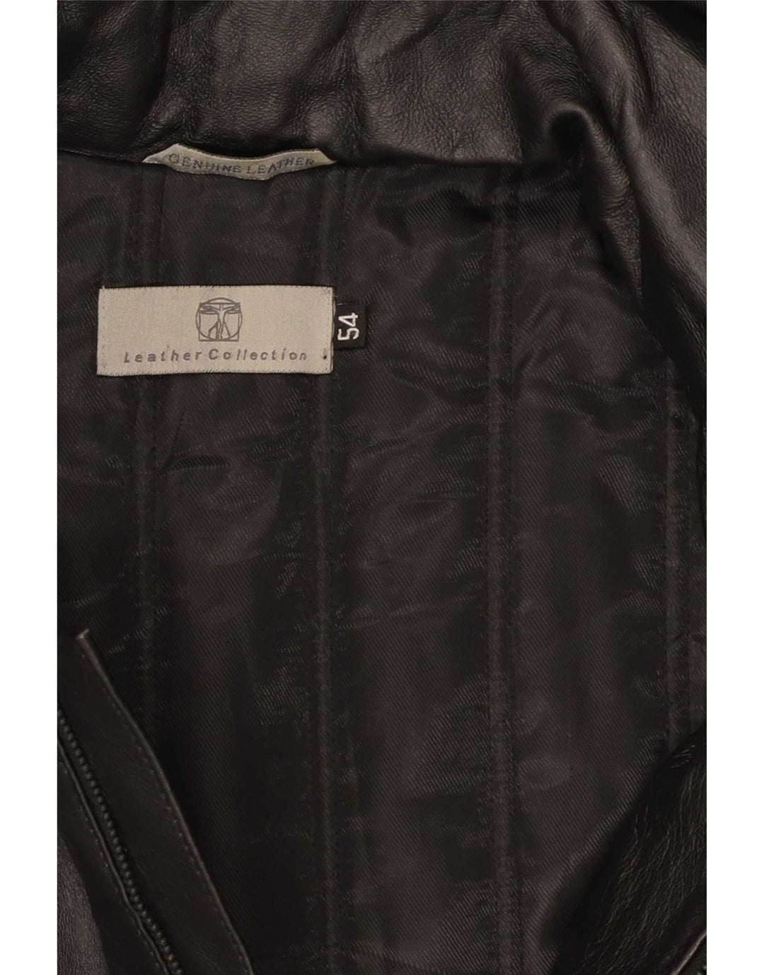 Jachetă din piele vintage pentru bărbați cu glugă IT 54 2XL neagră